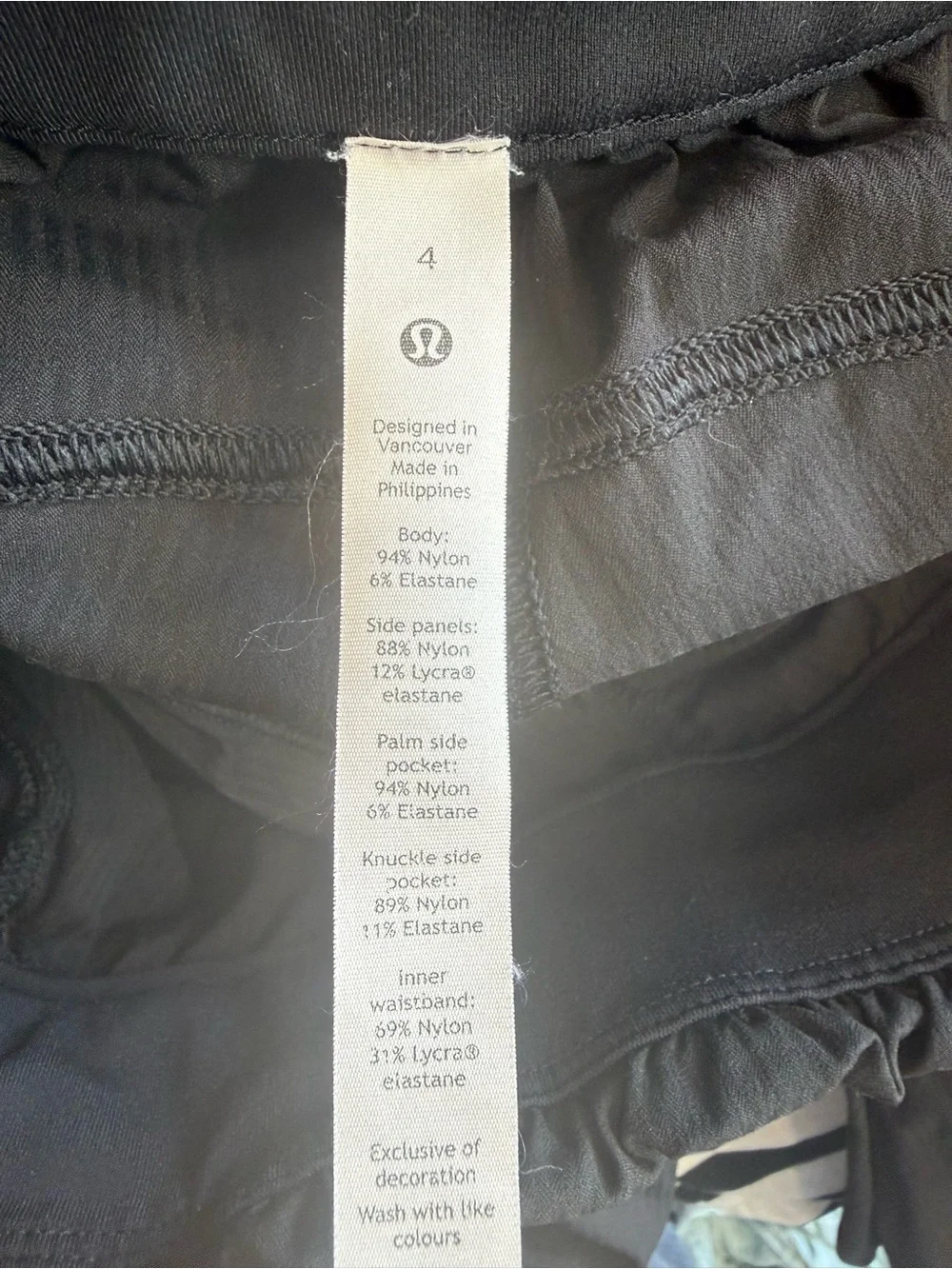 Lululemon Beyond the Studio Jogger Black Size 4 Lightweight